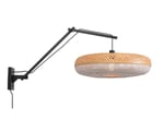 NÁSTĚNNÁ LAMPA PALAWAN BAMBUS L PŘÍRODNÍ, BÍLÁ