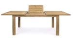 Zahradní rozkládací stůl tonby 160 (220) x 95 cm přírodní
