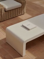 Konferenční stolek Blava 135 x 65 cm bílý