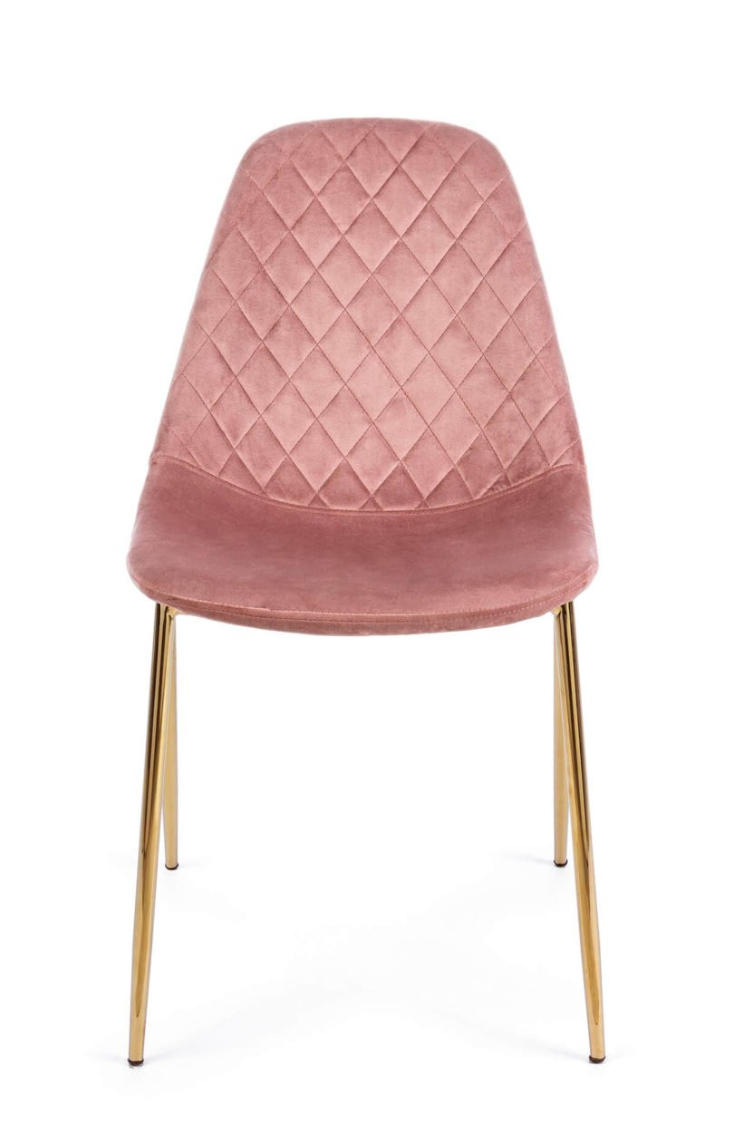 Židle terry velvet růžová