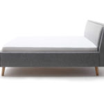 Čalouněná postel deria s úložným prostorem 140 x 200 cm šedá