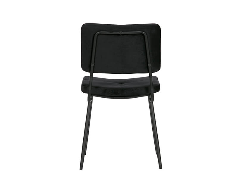 Jídelní židle kaat velvet černá 2ks