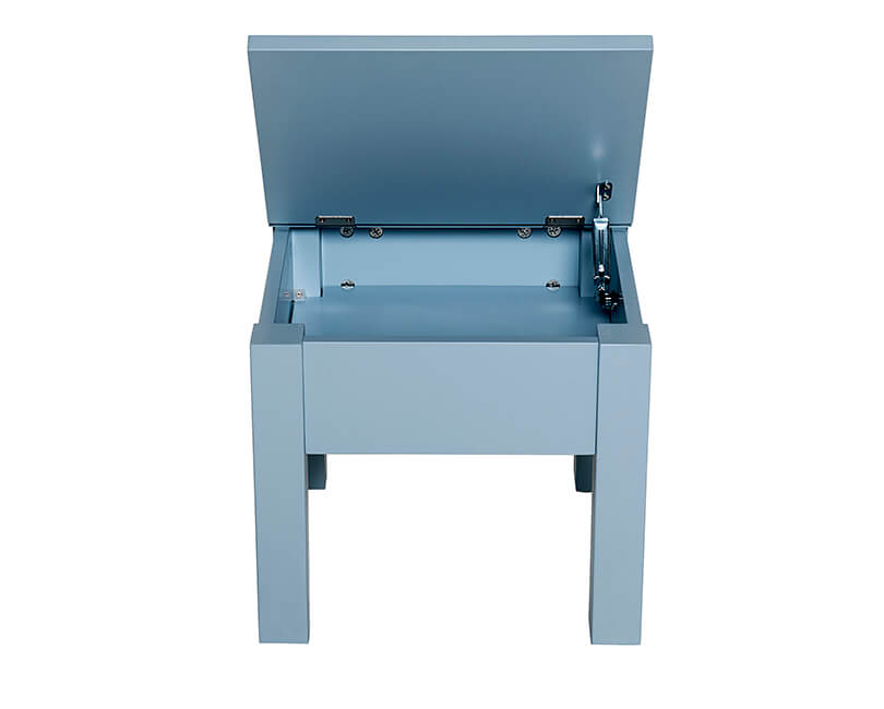 Stolička  s úložným prostorem modrá