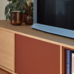 TV stolek okoy 180 x 59 cm oranžový