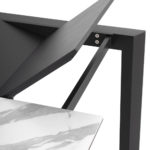 Rozkládací stůl sallie 160 (240) x 90 cm černo-bílý