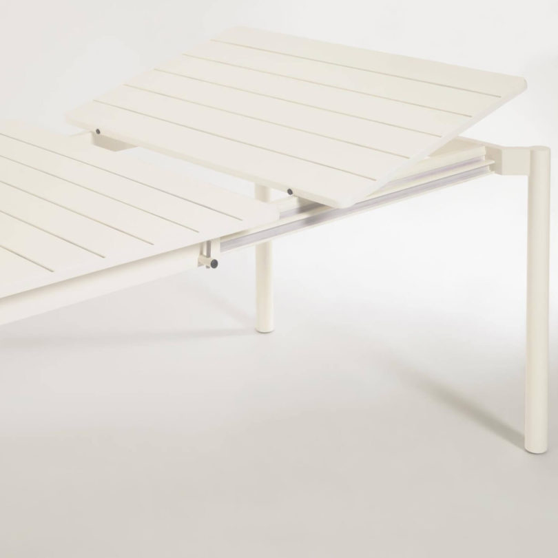 Zahradní rozkládací stůl tana 140 (200) x 90 cm bílý
