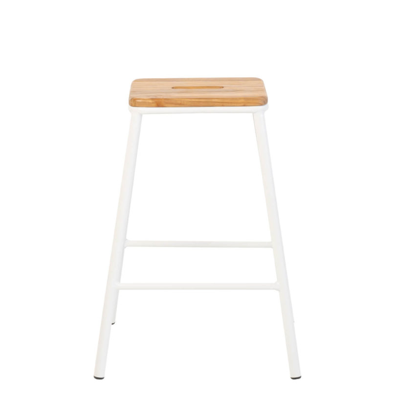 Barová židle vanyl 67 cm bílá