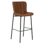 Barová židle ley 78 cm hnědá