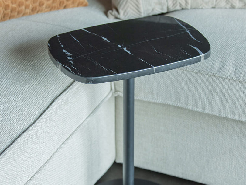 Odkládací stolek alofa 40 x 28 cm černý