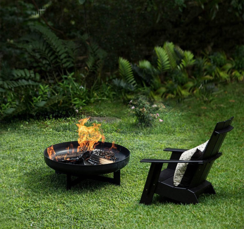 Zahradní ohniště ferno Ø 70 cm černé