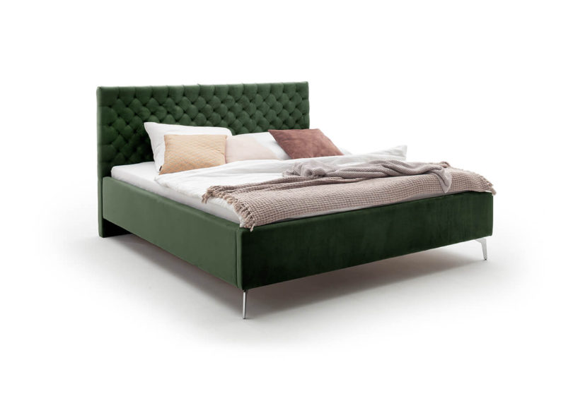 Čalouněná postel oliver s úložným prostorem 180 x 200 cm zelená