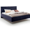 Čalouněná postel oliver s úložným prostorem 160 x 200 cm modrá