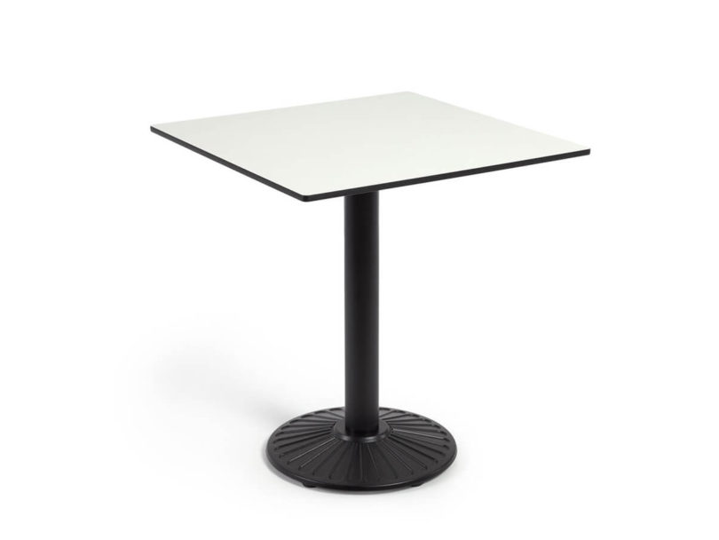 Zahradní stůl ariet 68 x 68 cm černo-bílý