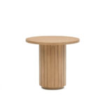 Odkládací stolek licia Ø 60 cm přírodní