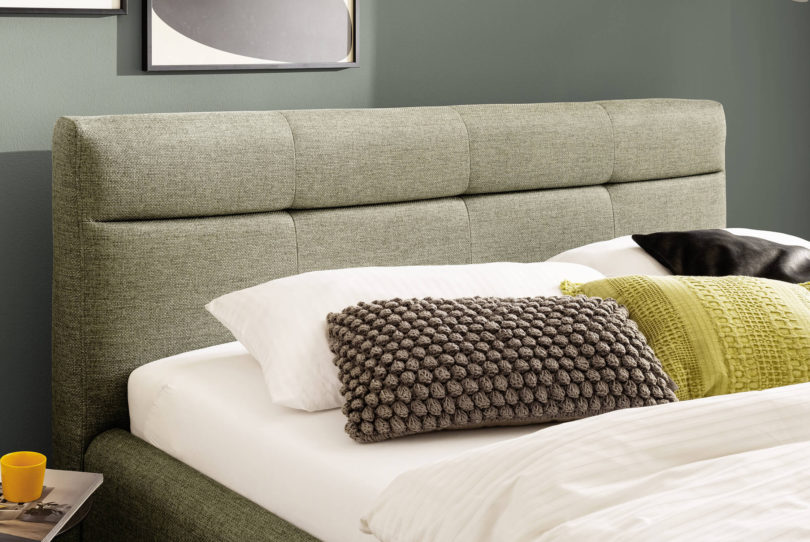 Dvoulůžková postel anika s úložným prostorem 140 x 200 cm zelená