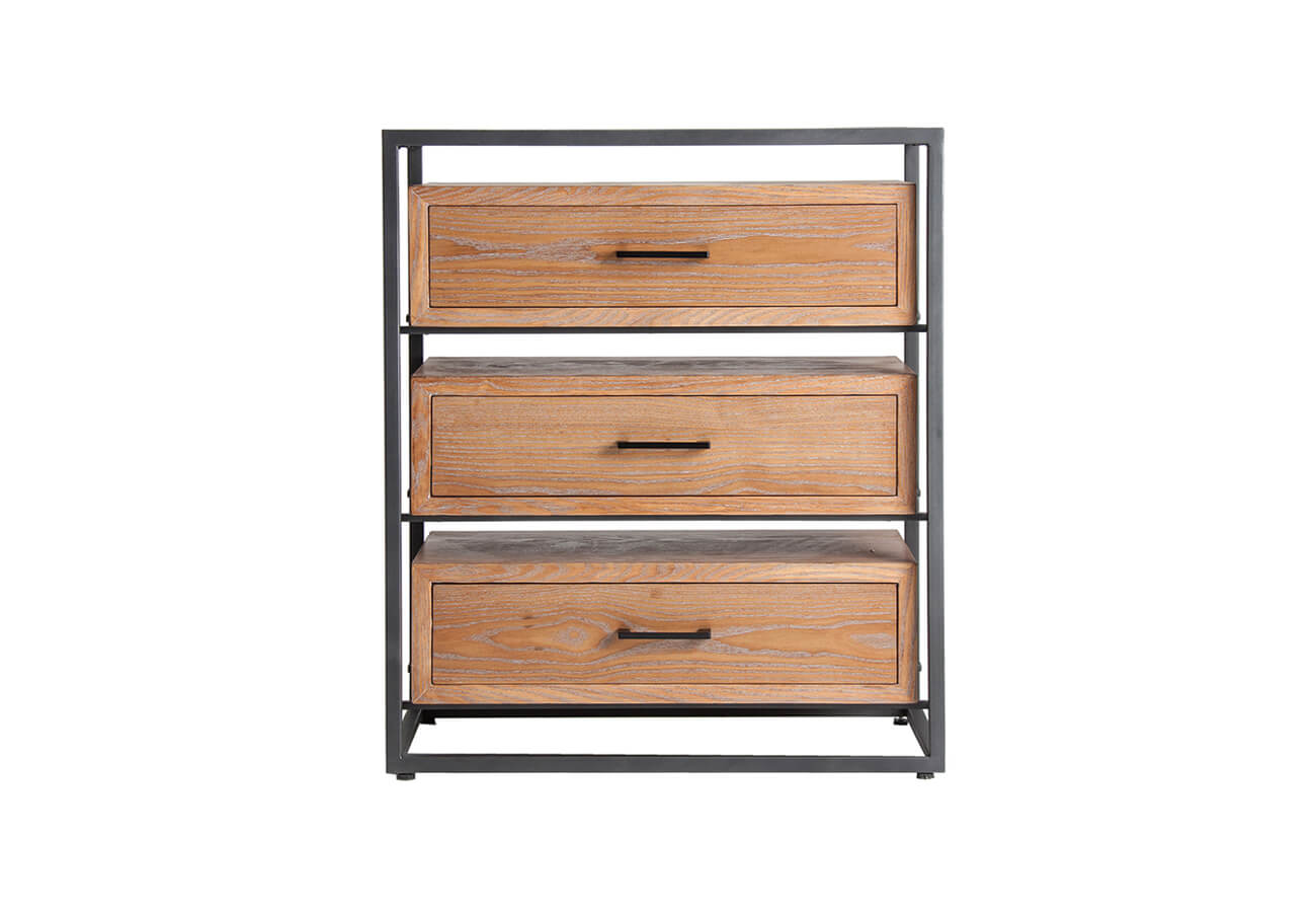 Komoda lery 71 x 81 cm přírodní