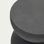 Kovový odkládací stolek Chel Ø 30,5 cm černý