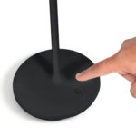Zahradní stolní lampa mimoza 40 cm černá
