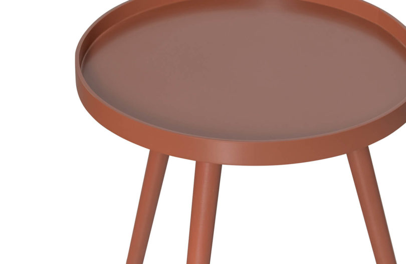 Konferenční stolek sasha ø 41 cm cihlový
