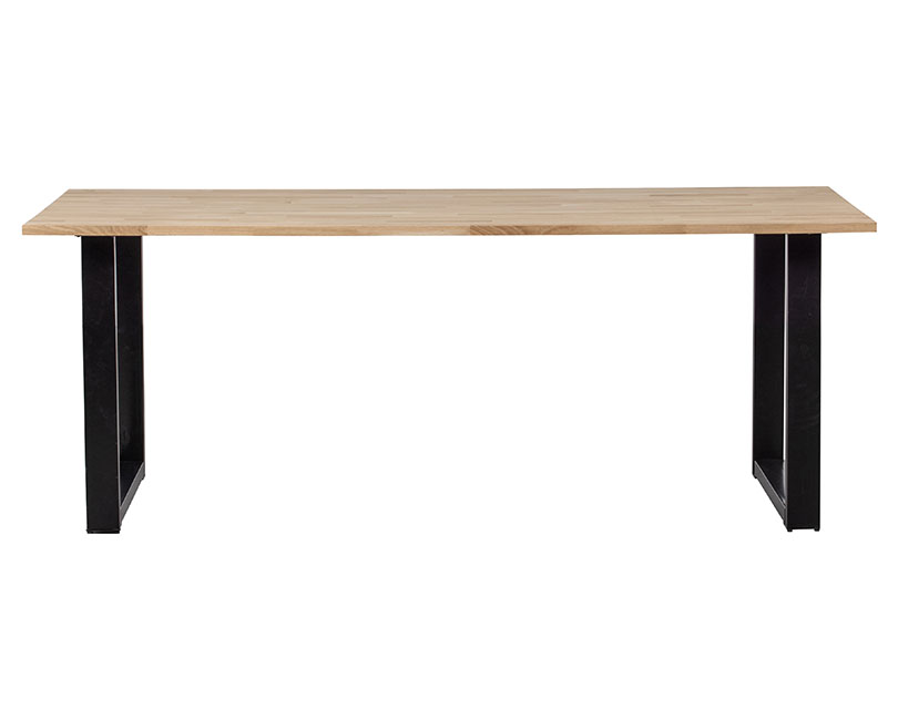 Jídelní stůl tablo 220 x 90 cm nohy do tvaru U dubový