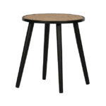 Odkládací stolek ditmer ø 39 x 44 cm černý, přírodní