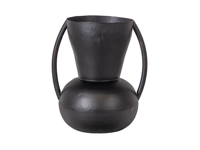 Dekorační váza pies černá