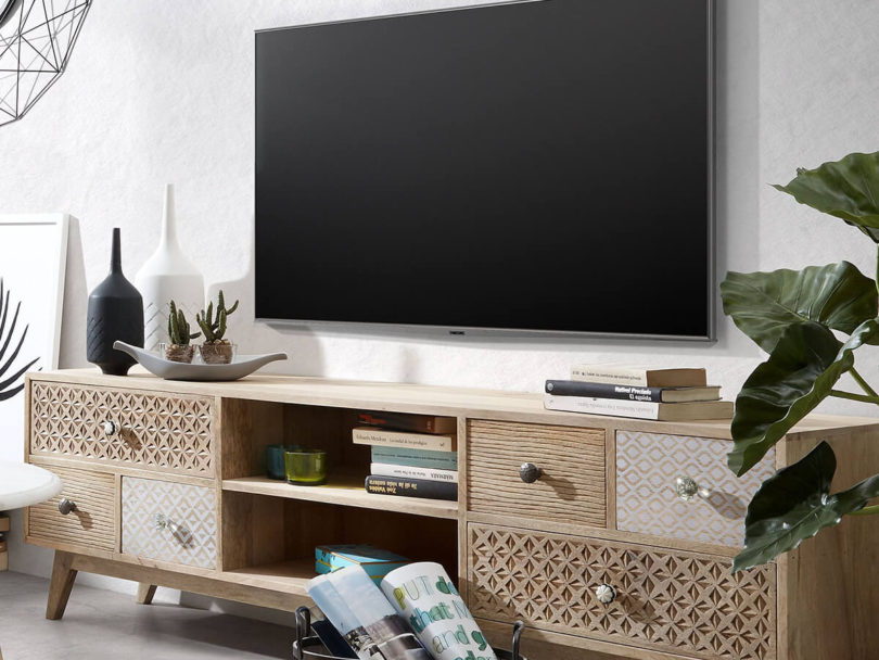 TELEVIZNÍ JEDNOTKA HOOD 160 X 35 PŘÍRODNÍ