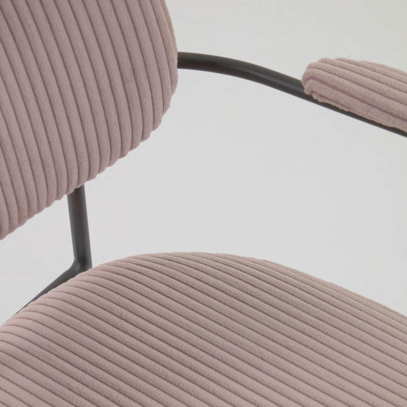 Židle anitax manšestr růžová