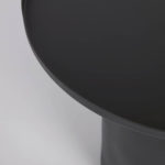 Kulatý kovový odkládací stolek Charu Ø 45 cm černý