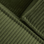 Rohová pohovka blok třímístná 300 cm pravá zelená manšestr